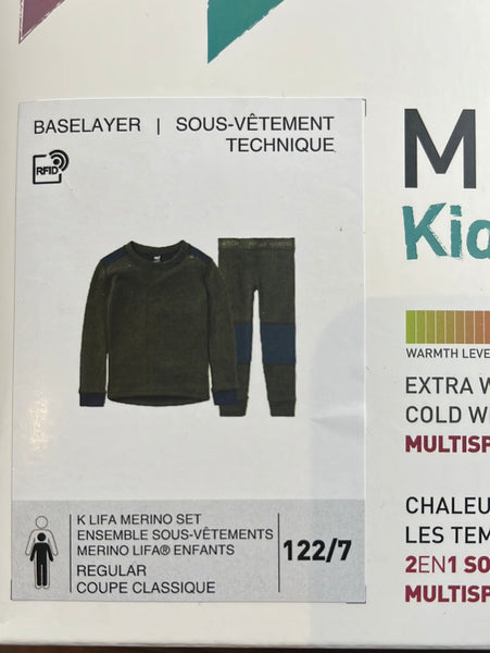Helly Hansen Kids LIFA Merino Wool Base layer Set