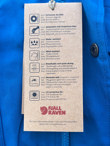 FjallRaven Men's Raven Jacket Lake Blue