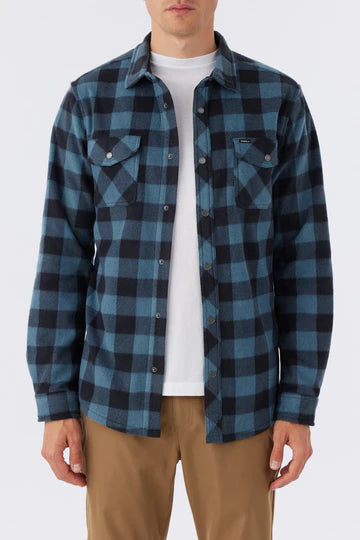 O'Neill Men's Glacier Plaid Superfleece Shirt