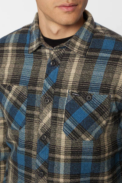O’Neill Mens Redmond Sherpa Flannel - Black
