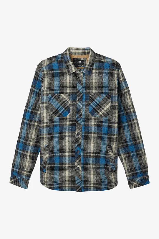 O’Neill Mens Redmond Sherpa Flannel - Black