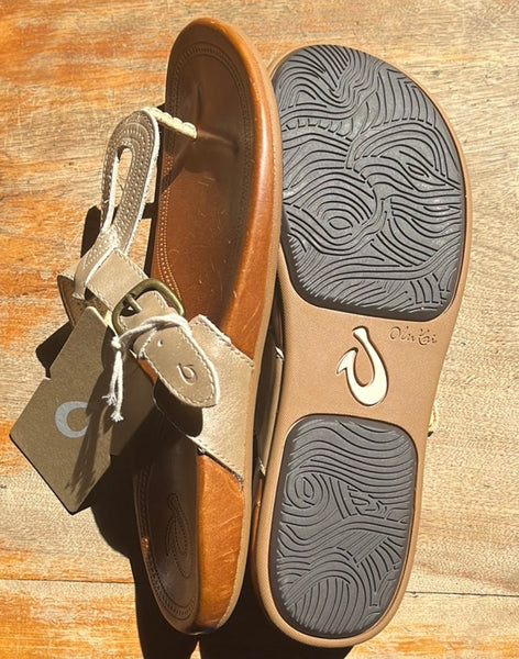 Olukai Lanakila Women's Leather Flip Flops